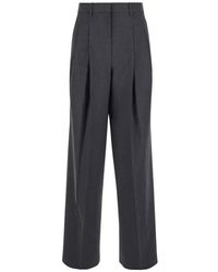 Theory - High-Waist Pants With Pences - Lyst