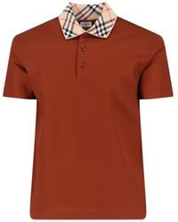 Burberry - 'Check' Polo – - Lyst