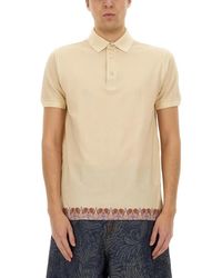 Etro - Polo Shirt With Print - Lyst