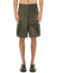 Uma Wang - Relaxed-Fit Cargo Shorts With Textured Fabric - Lyst
