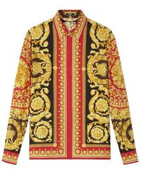 Versace - Barocco Seidenhemd - Lyst