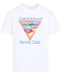 CASABLANCA - Relaxed-Fit Graphic Print T-Shirt - Lyst