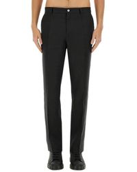 Dolce & Gabbana - Stretch Linen Tailored Pants - Lyst