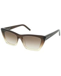 Saint Laurent Synthetic Sl 276 Mica 53 001 In Black Lyst