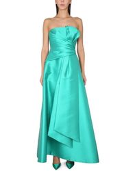 Alberta Ferretti - Mikado Bustier Dress - Lyst