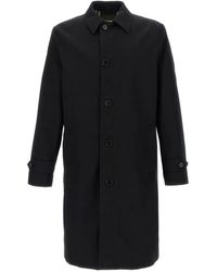 Burberry - Single-Breasted Medium Car Coat - Lyst