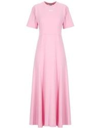 MSGM - Cotton Dress - Lyst