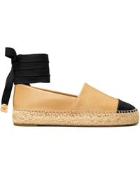 Tory Burch - Espadrille Flat Shoes With Cap Toe - Lyst