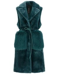 Blancha - Merino Straight-Volpe Shadow' Vest - Lyst
