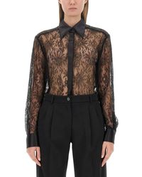 Dolce & Gabbana - Chantilly Lace Shirt - Lyst