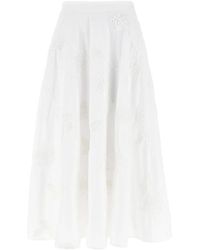 ROTATE BIRGER CHRISTENSEN - 'Flower Maxi' Skirt - Lyst
