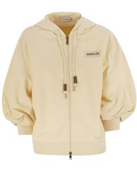 Moncler - Cotton Sweatshirt With Hood And Zip - Lyst