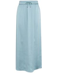 Herno - Satin Maxi Skirt - Lyst