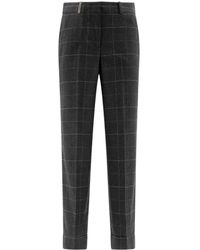 Peserico - Wool And Cashmere Trousers - Lyst