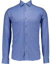 Eton - Lange Mouw Overhemden Blauw 100014457 - Lyst