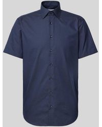 Christian Berg Men - Regular Fit Zakelijk Overhemd Met 1/2-mouwen - Lyst