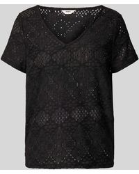 Object - T-shirt Met Broderie Anglaise - Lyst