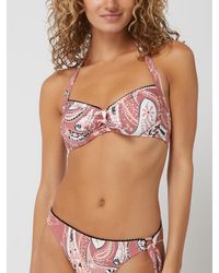 Esprit Bikinitop Met Gewatteerde Cups, Model 'liberty Beach' - Roze
