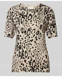 Kaffe - Regular Fit Gebreide Pullover Van Viscosemix Met 1/2-mouwen - Lyst