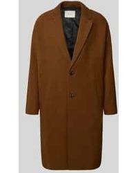 SELECTED - Regular Fit Lange Wollen Jas Met Reverskraag, Model 'Milo' - Lyst