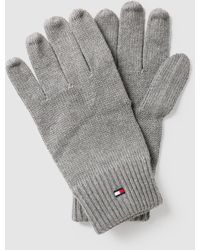Tommy Hilfiger Handschoenen Pima Ctn Cashmere Glove in het Zwart voor heren Heren Accessoires voor voor Handschoenen voor 