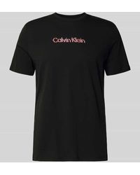 Calvin Klein - Regular Fit T-Shirt mit Logo-Print Modell 'Class' - Lyst