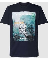 Tom Tailor - T-shirt Met Statementprint - Lyst