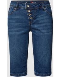 Buena Vista - Korte Jeans Met Labeldetails - Lyst