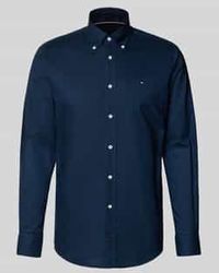 Tommy Hilfiger - Regular Fit Zakelijk Overhemd Van Puur Katoen - Lyst
