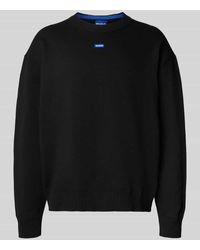 HUGO - Regular Fit Strickpullover aus Baumwoll-Mix Modell 'SAN CASEY' - Lyst