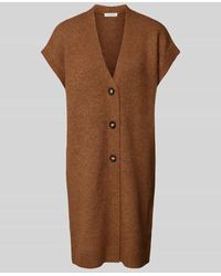 Christian Berg Women - Regular Fit Strickweste mit Woll-Anteil und V-Ausschnitt - Lyst