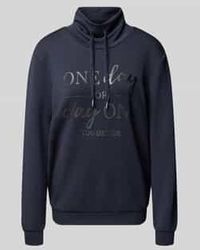 Soya Concept - Sweatshirt Met Opstaande Kraag En Tunnelkoord, Model 'Banu' - Lyst
