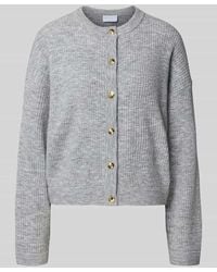 Jake*s - Regular Fit Jacke in Strick-Optik mit Rundhalsausschnitt - Lyst