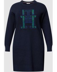 Tommy Hilfiger - PLUS SIZE Kleid mit Label-Stitching Modell 'MONOGRAM' - Lyst