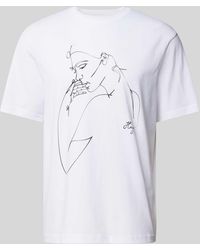 HUGO - T-Shirt mit Motiv-Print Modell 'Daximiko' - Lyst