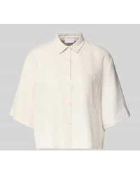 Jake*s - Relaxed Fit Linnen Blouse Met Borstzak - Lyst