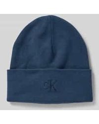 Calvin Klein - Beanie Met Labelstitching - Lyst