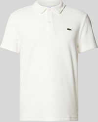 Lacoste - Regular Fit Poloshirt Met Structuurmotief - Lyst
