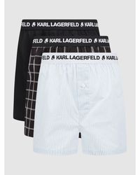 Karl Lagerfeld Boxershorts aus Baumwolle im 3er-Pack - Schwarz