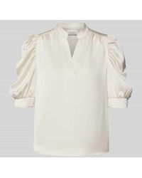 Neo Noir - Regular Fit Blusenshirt mit Puffärmeln Modell 'Roella' - Lyst
