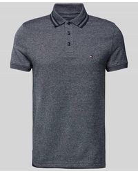 Tommy Hilfiger - Slim Fit Poloshirt mit Logo-Stitching Modell 'PRETWIST MOULINE' - Lyst