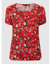 Vero Moda T-Shirt mit floralem Muster Modell 'Simply' - Rot