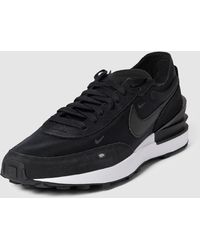 Nike Sneakers Met Labeldetails, Model 'waffle' - Zwart