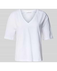 Lanius - T-Shirt Mit V-Ausschnitt - Lyst