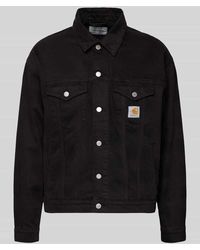 Carhartt - Jeansjacke mit Label-Detail Modell 'EVERSON' - Lyst