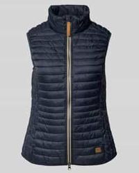 Camel Active - Regular Fit Bodywarmer Met Opstaande Kraag En Labeldetail - Lyst