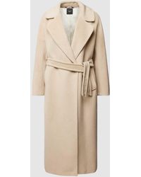 Weekend by Maxmara - Lange Jas Met Strikceintuur - Lyst