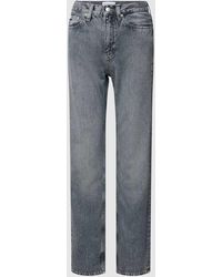 Calvin Klein - High Rise Straight Fit Jeans im 5-Pocket-Design - Lyst