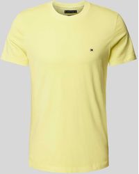Tommy Hilfiger - Slim Fit T-shirt Met Logostitching - Lyst