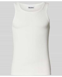Review - Tanktop mit gerippten Abschlüssen - Lyst